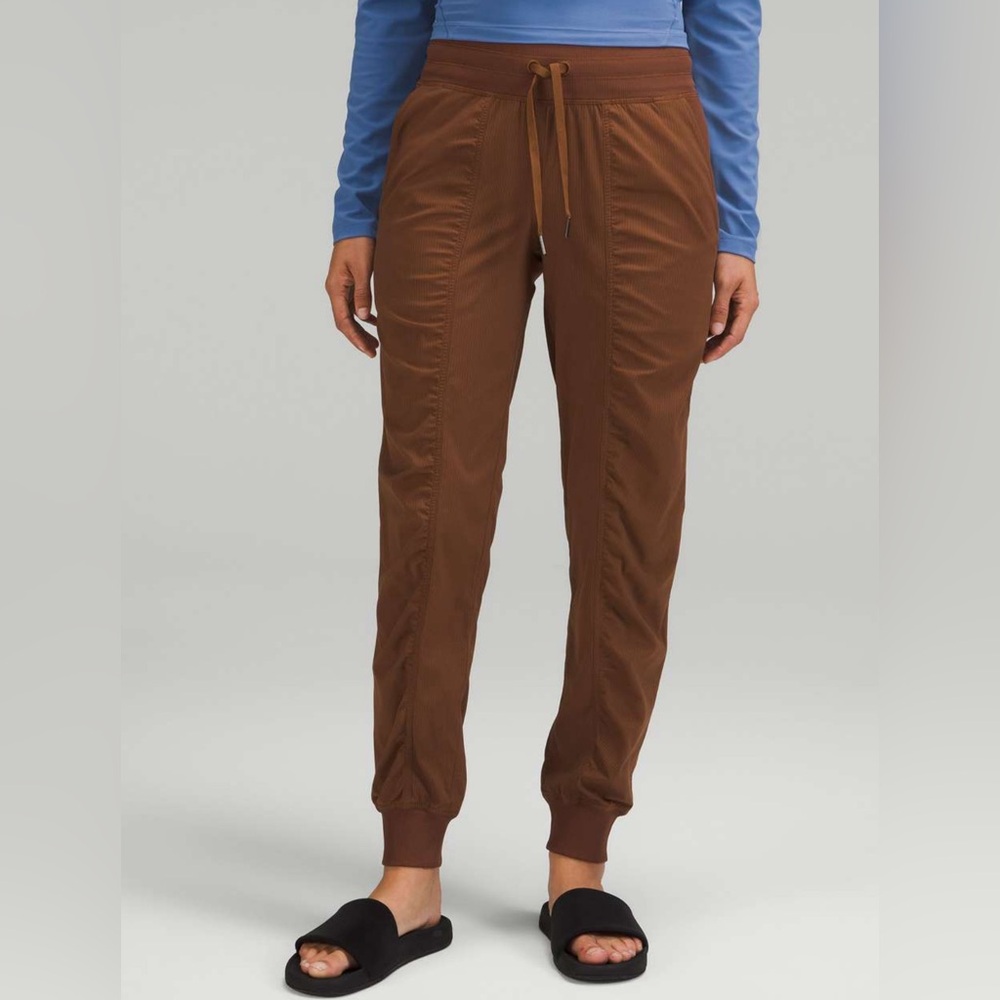 lululemon athletica Brown Drawstring Track Joggers